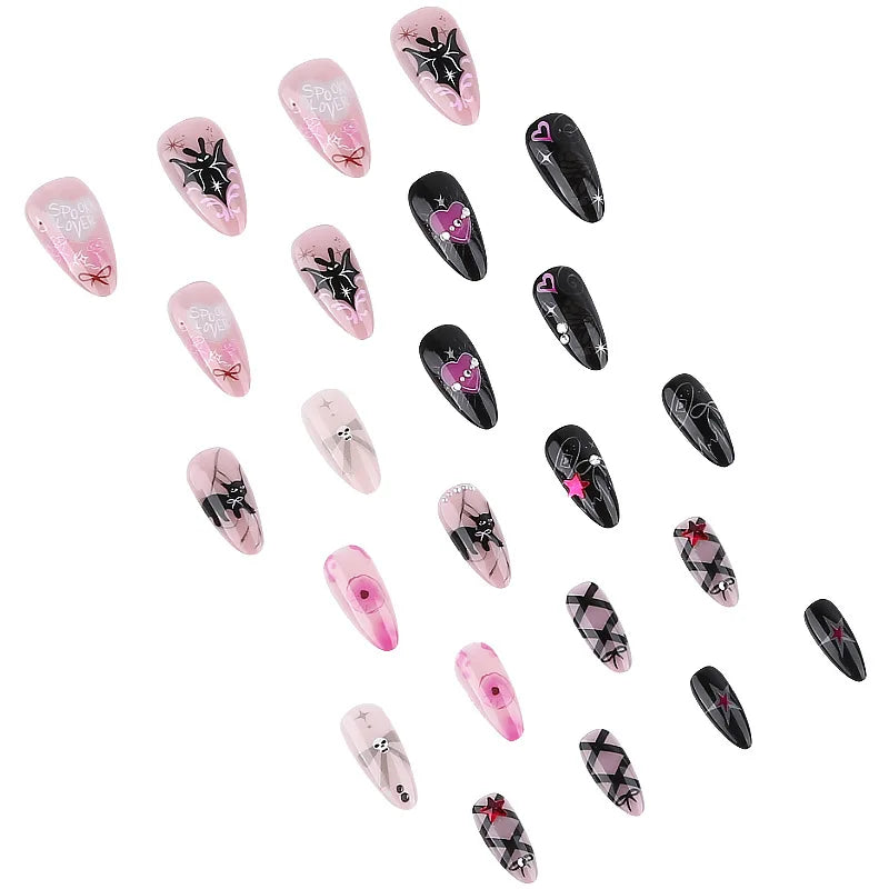 Glamorous Halloween Stiletto Nails-1