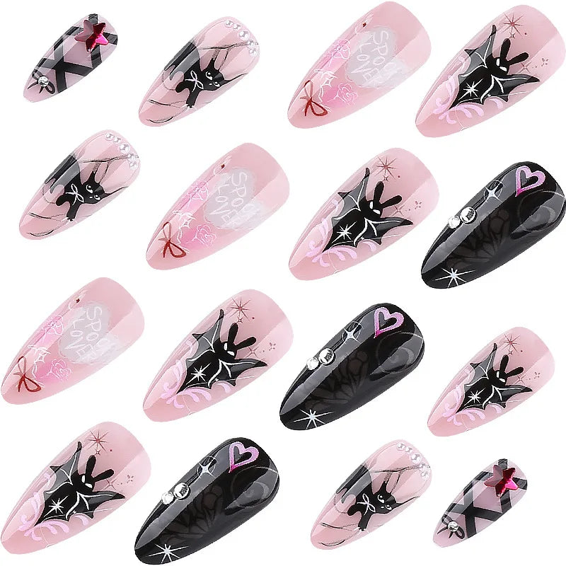 Glamorous Halloween Stiletto Nails-2