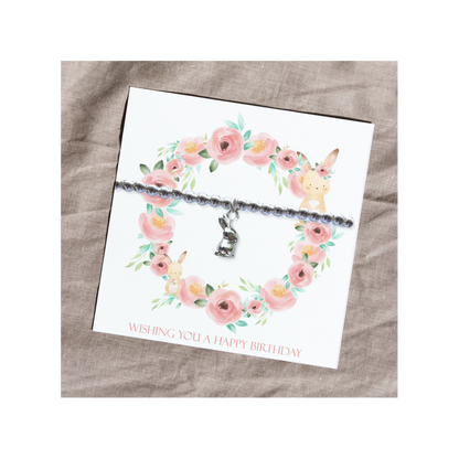 Happy Birthday Bracelet - Bunny Card
