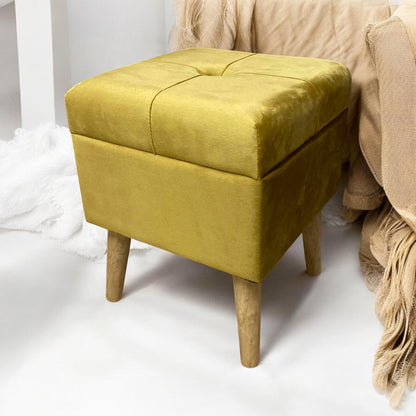 YELLOW WOODEN TRUNK