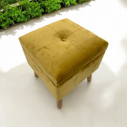 YELLOW WOODEN TRUNK