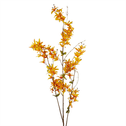 6x 130cm Yellow Blossom Floral Spray Artificial