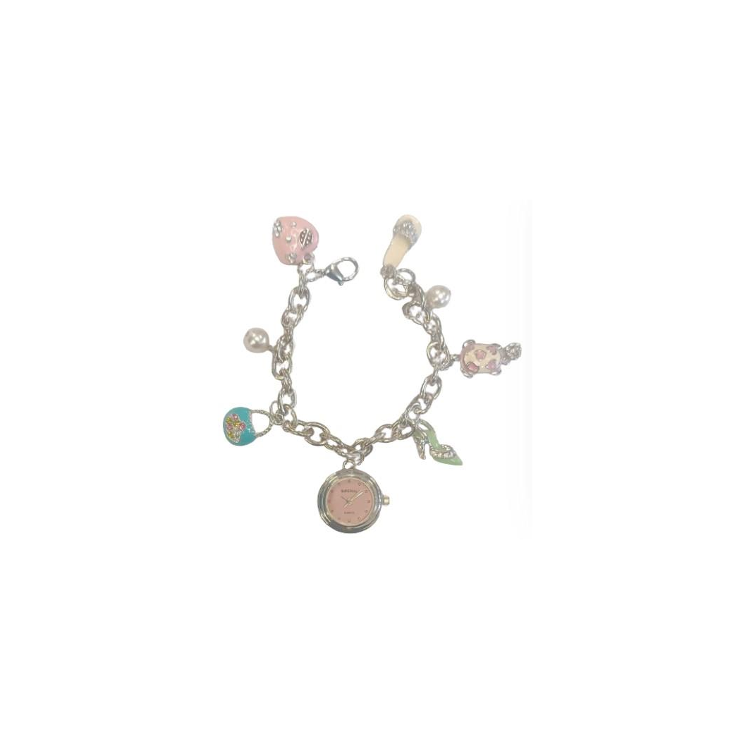 Imperial Ladies Girls Mini Dial with Hanging Charms on Bracelet Strap Watch IMP755 CLEARANCE NEEDS RE-BATTERY