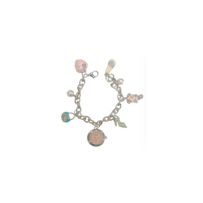 Imperial Ladies Girls Mini Dial with Hanging Charms on Bracelet Strap Watch IMP755 CLEARANCE NEEDS RE-BATTERY