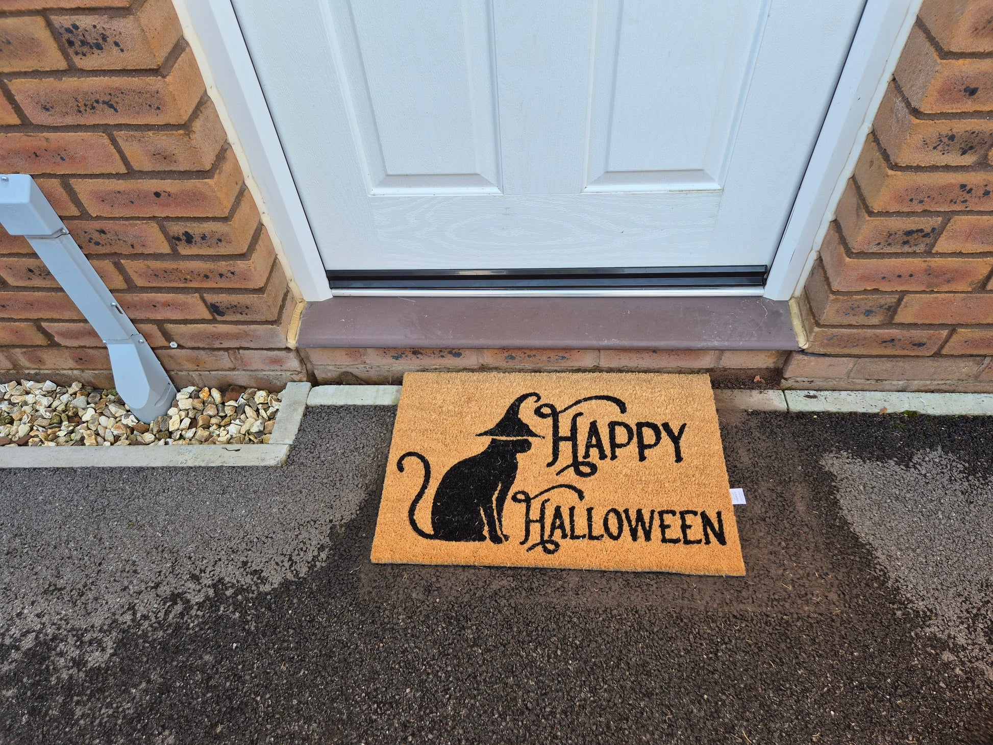 Coir Doormat, 60cm x 40cm - 'Happy Halloween'-1