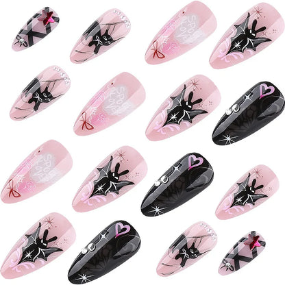 Glamorous Halloween Stiletto Nails-2