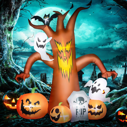 7.9ft Light-Up Halloween Tree Inflatable-1