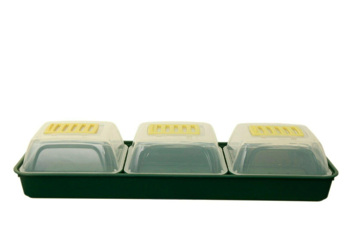 Whitefurze G2666 7 Piece Windowsill Propagator Set - Green
