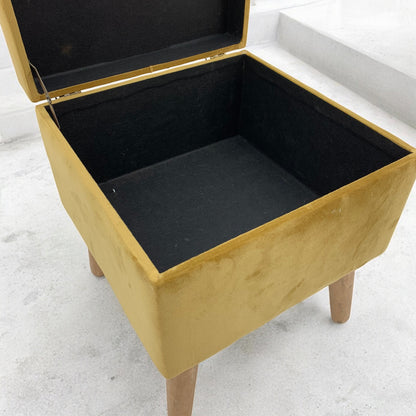 YELLOW WOODEN TRUNK